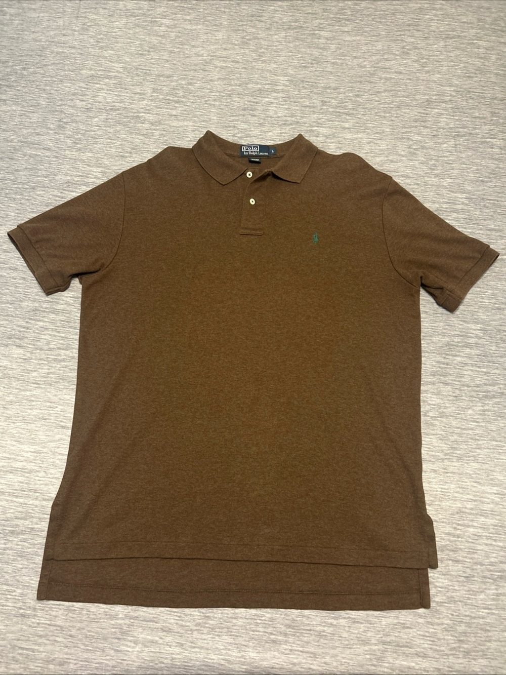 Polo By Ralph Lauren Brown Short Sleeve Polo Shirt  Men’s Size Large